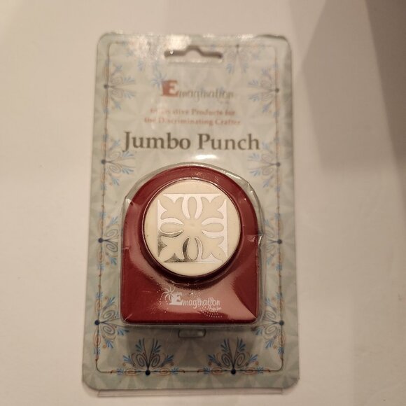 Ornate Snowflake Square Jumbo Hole Punch Emagination paper Scrapbook Craft Shape - Picture 1 of 7